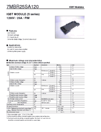 Datasheet 7MBR25SA120 manufacturer Fuji